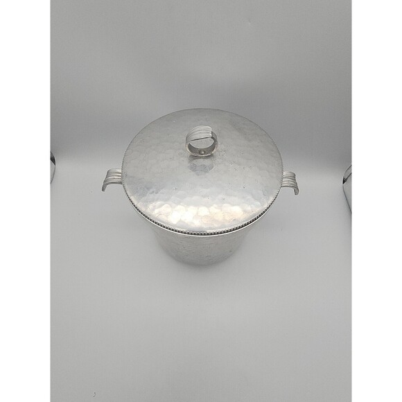 MCM BW Buenilum Hammered Aluminum Ice Bucket Two Handle - Picture 12 of 12